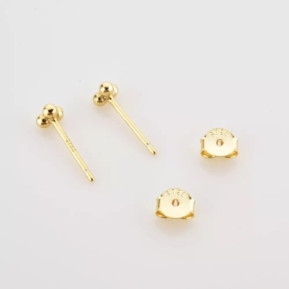 Pendiente Mini Bolitas Oro