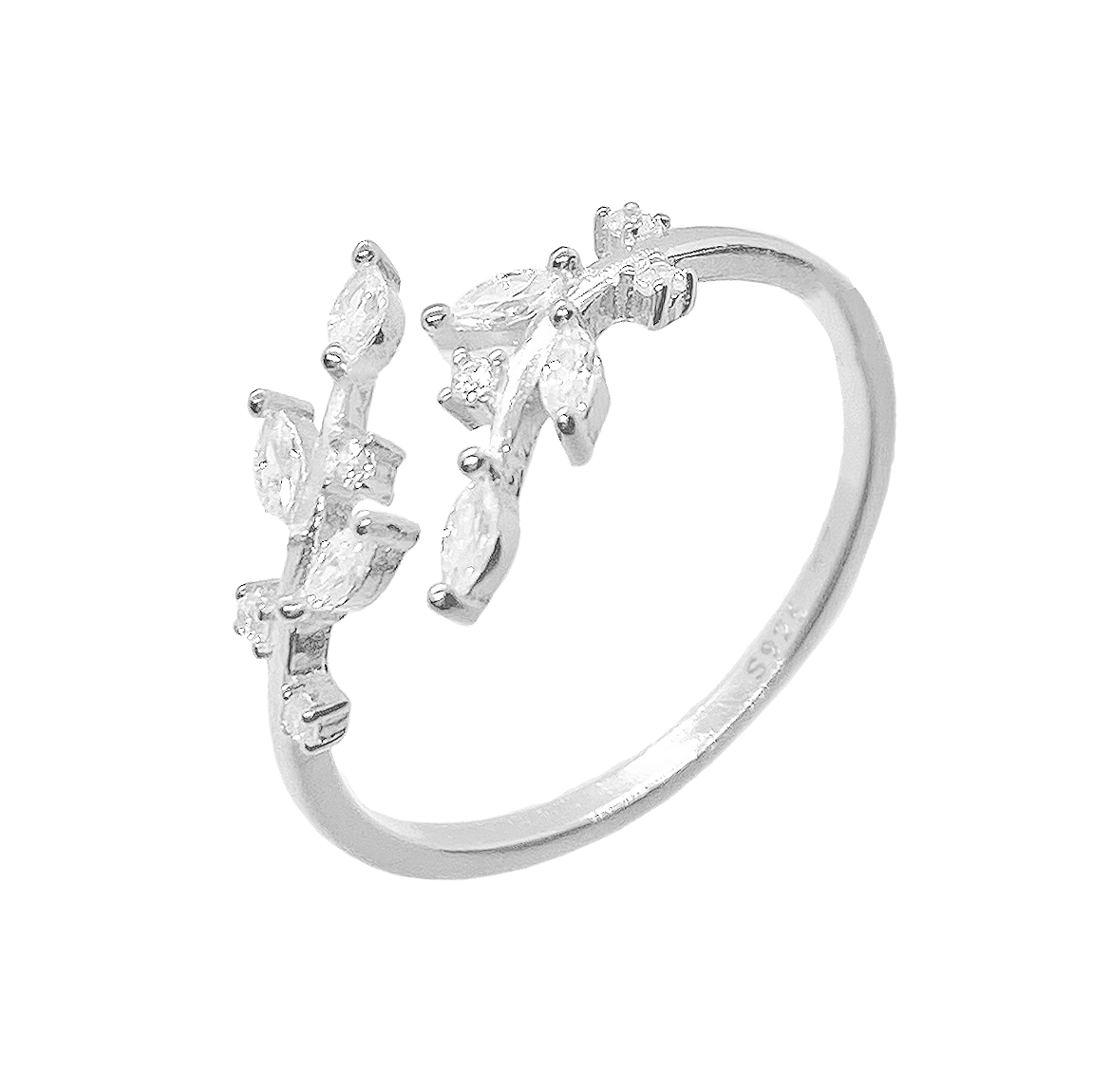 Anillo Leaves Plata