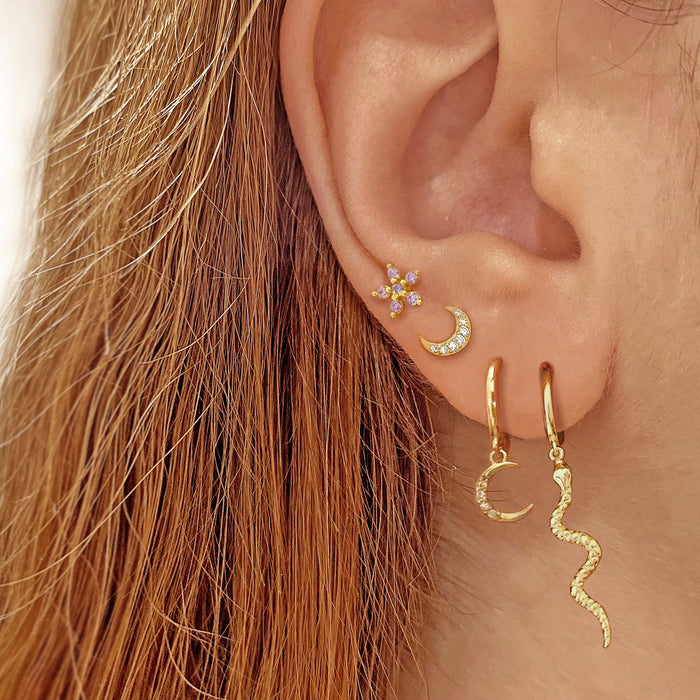 Pendientes Moony Plata