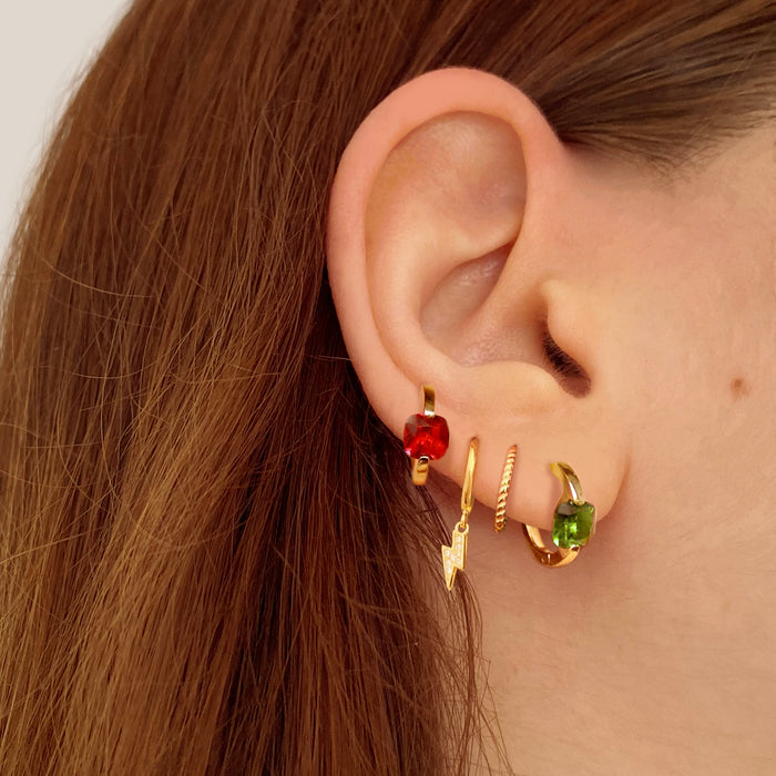 Orecchini Meg Green Argento