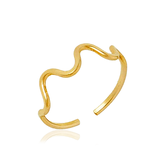 Anillo Ondas Oro