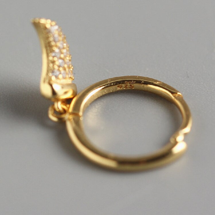 Aros Cuerno Oro