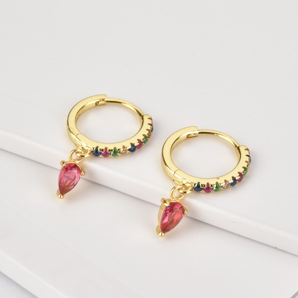 Aros Colorful Pink Oro