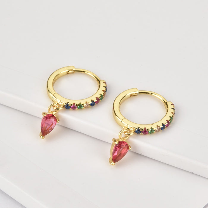 Aros Colorful Pink Oro