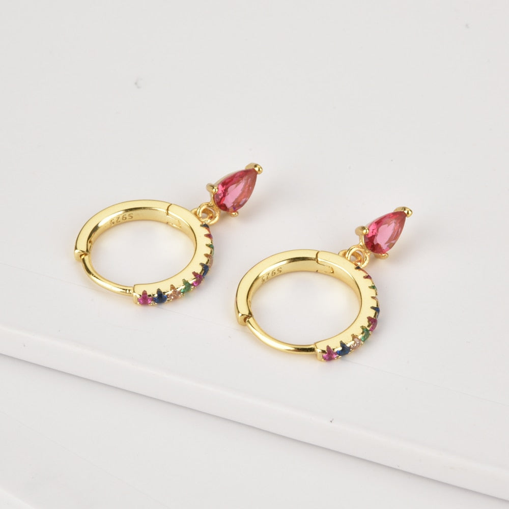 Aros Colorful Pink Oro