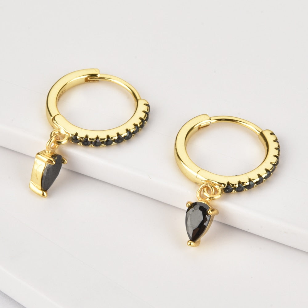 Aros Black Drop Oro