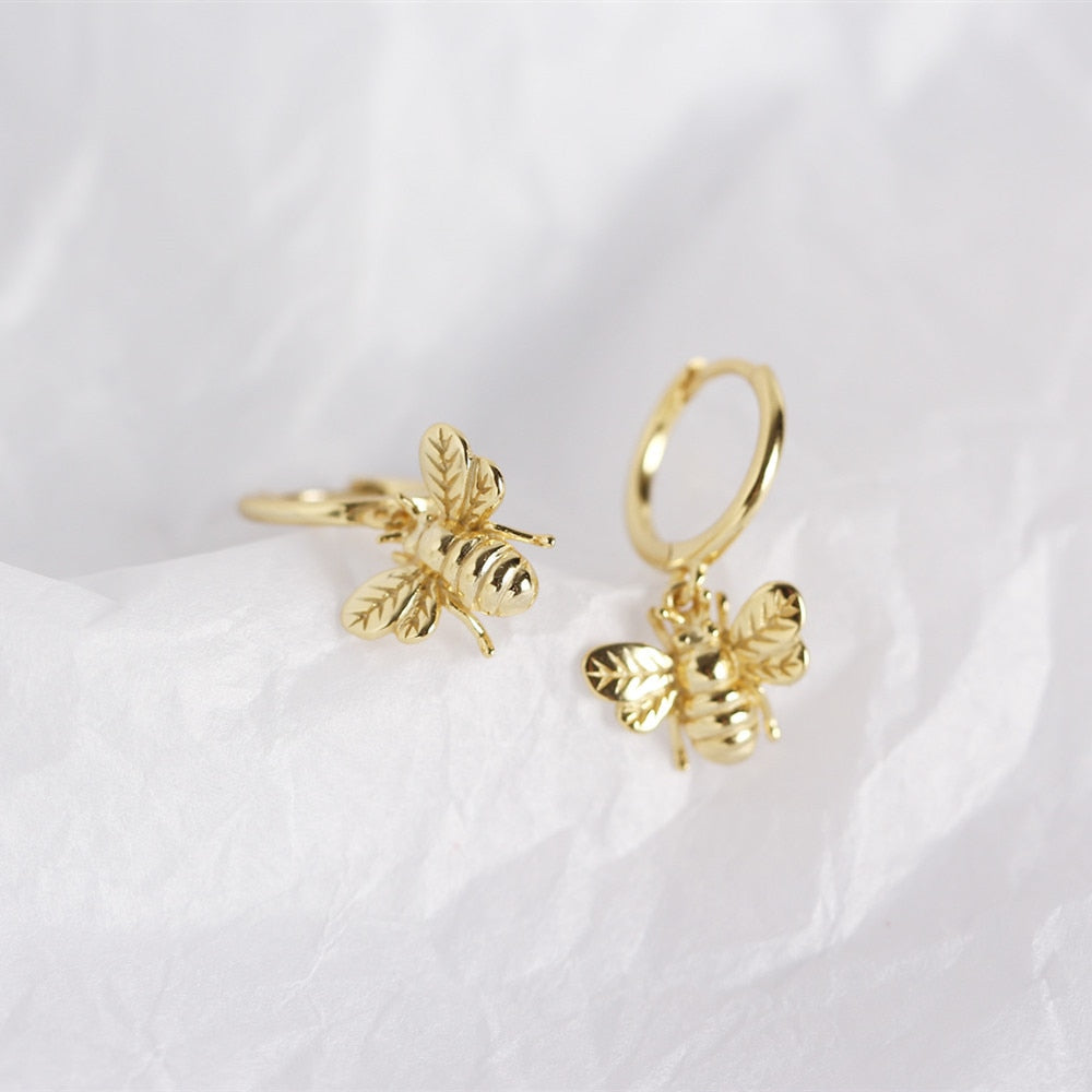 Aros Abeja Oro