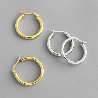 Aros Lua Oro 22mm