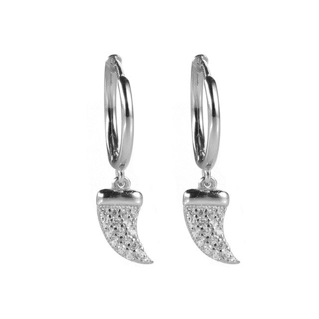 Orecchini corno Argento