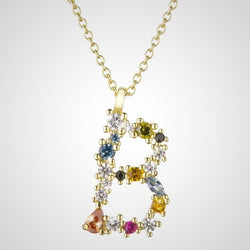 Collar Colorful Inicial Oro
