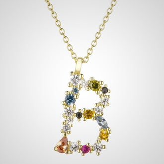 Collar Colorful Inicial Oro