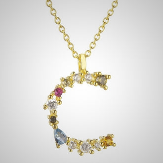 Collar Colorful Inicial Oro
