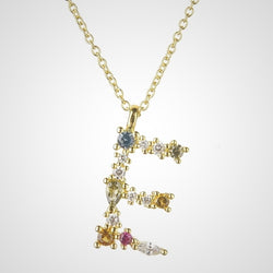 Collar Colorful Inicial Oro