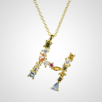 Collar Colorful Inicial Oro