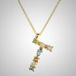Collar Colorful Inicial Oro