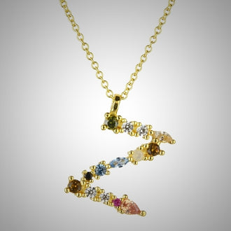 Collar Colorful Inicial Oro