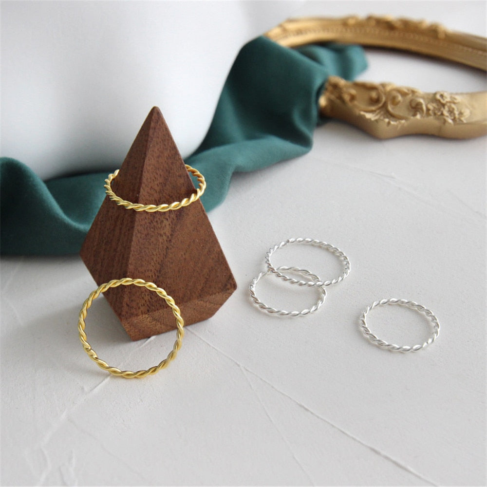 Anillo Curly Plata