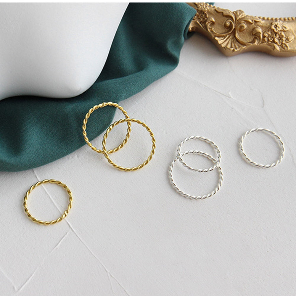 Anillo Curly Plata