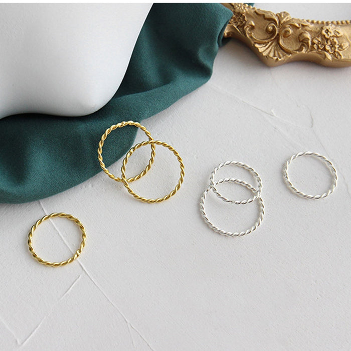Anillo Curly Plata