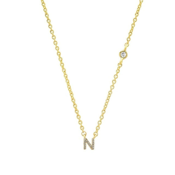 Collar Shiny Inicial Oro