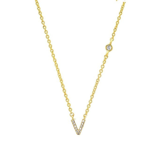 Collar Shiny Inicial Oro