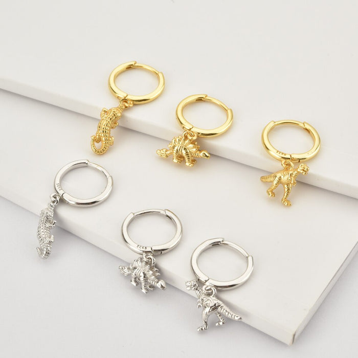Aros Crocodile Plata