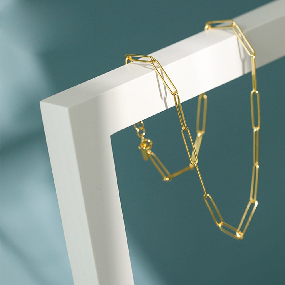 Choker Long Links Oro