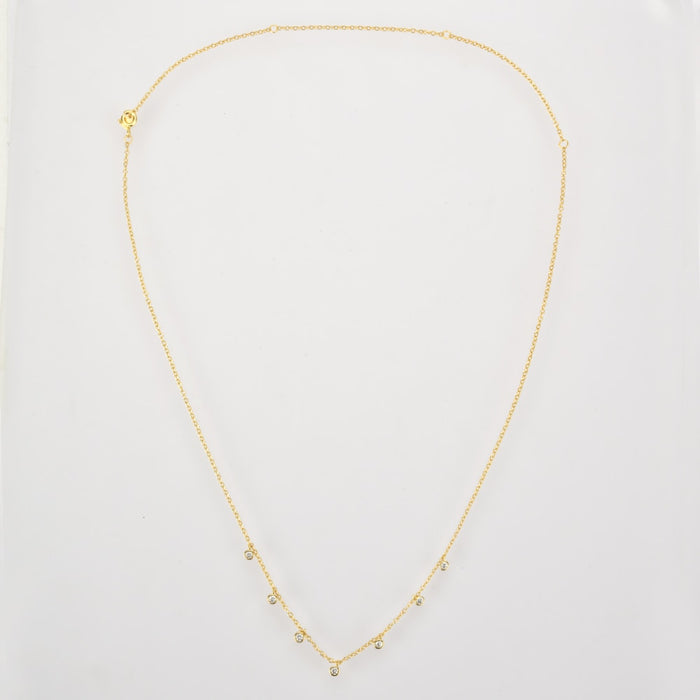 Collar White Circonitas Oro