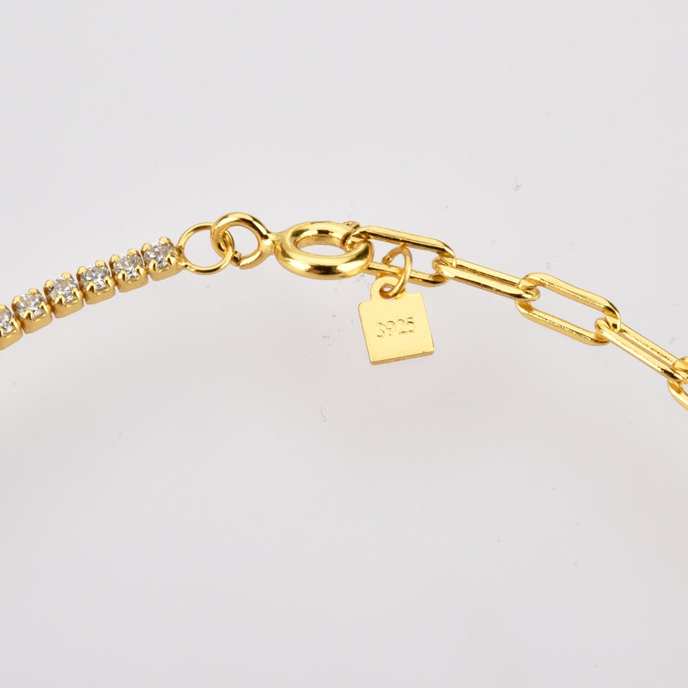 Pulsera White Luxury Oro