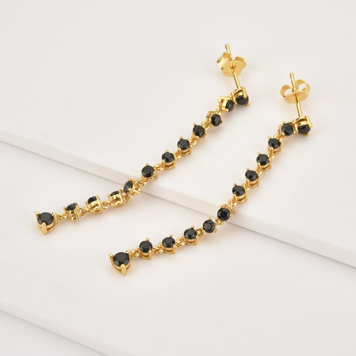 Pendientes Black Waterfall