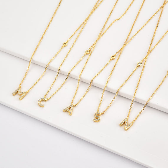 Collar Shiny Inicial Oro