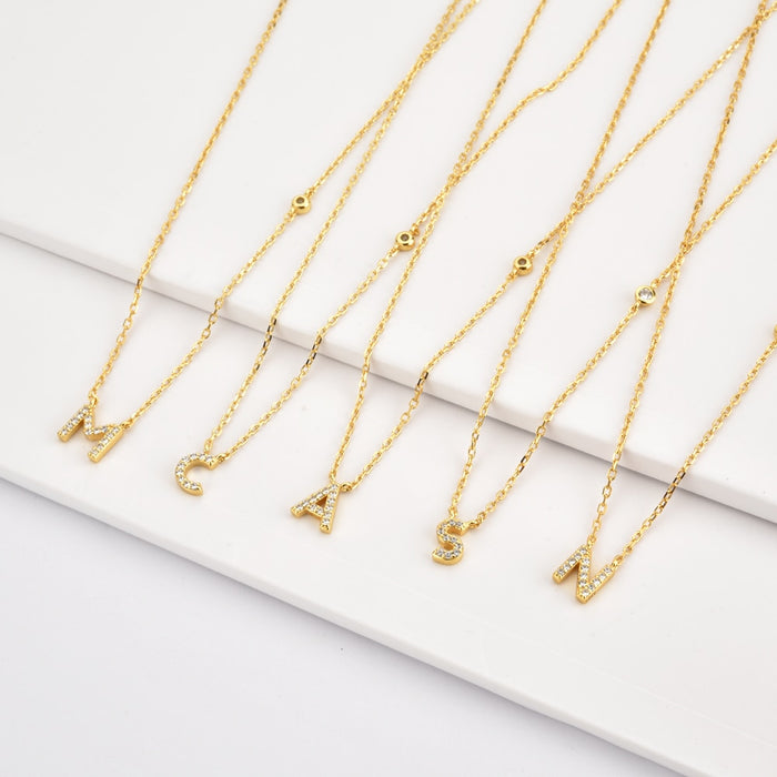 Collar Shiny Inicial Oro