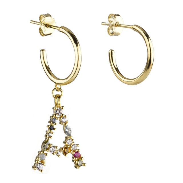 Aros Colorful Inicial Oro