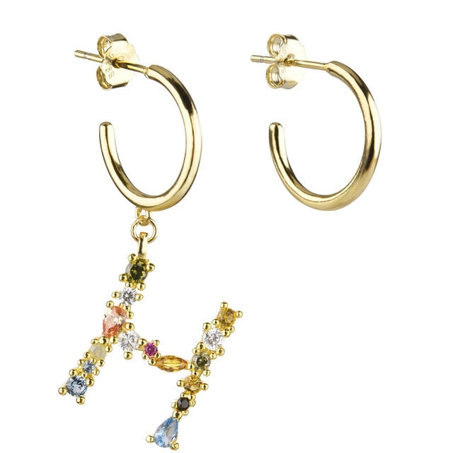 Aros Colorful Inicial Oro