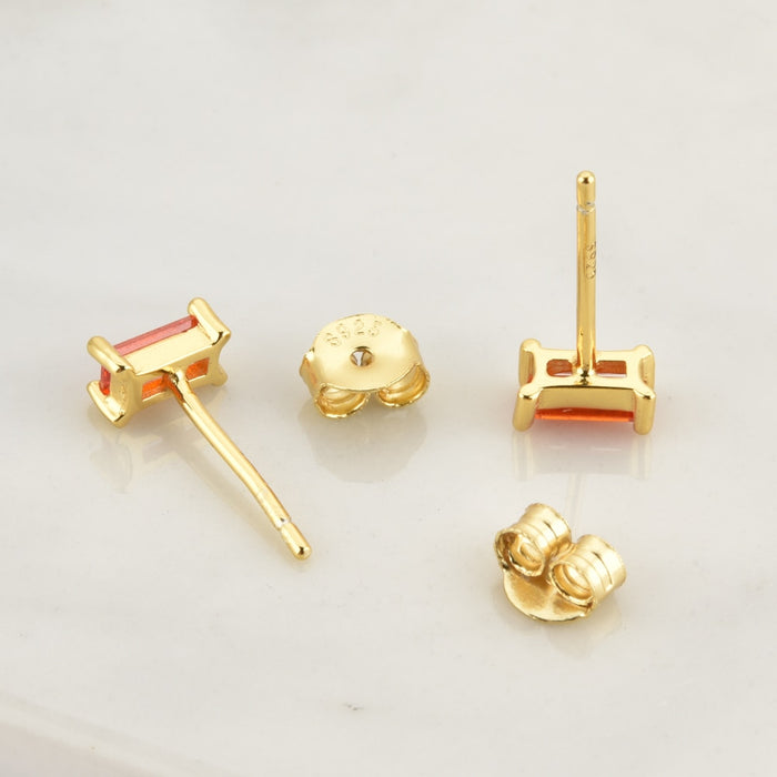 Mini Phoebe Orange Earrings 
