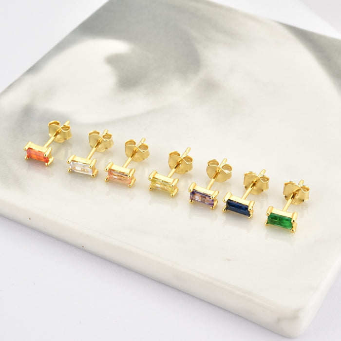 Mini Phoebe Orange Earrings 