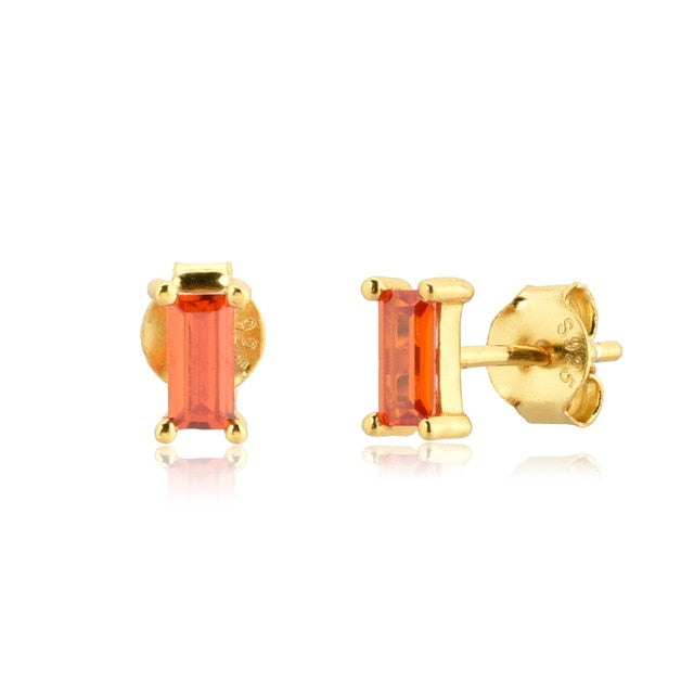 Mini Phoebe Orange Earrings 