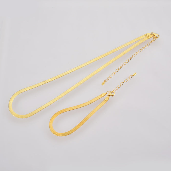 Collana catena serpente oro