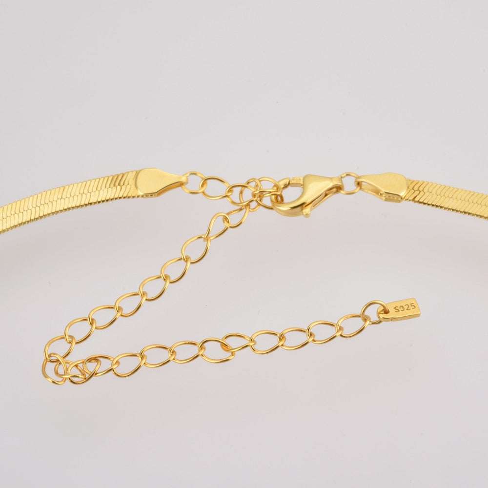 Collar Cadena de Serpiente Oro