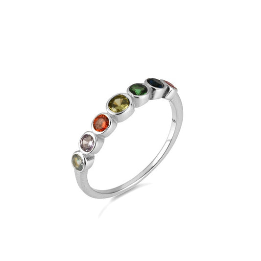 Anillo Rainbow Plata