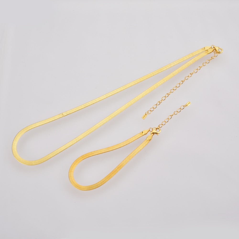 Pulsera Cadena de Serpiente Oro