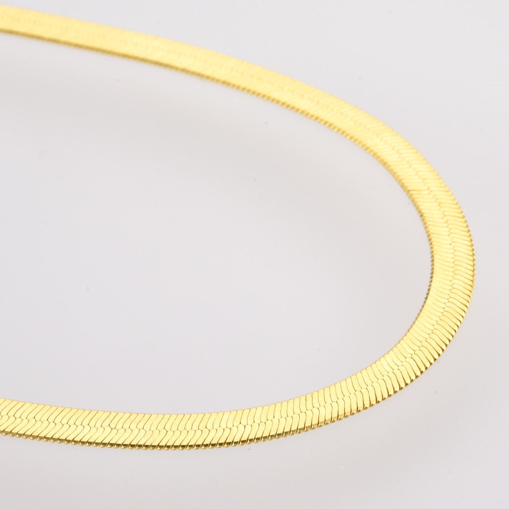 Pulsera Cadena de Serpiente Oro