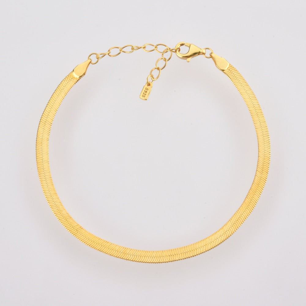 Pulsera Cadena de Serpiente Oro
