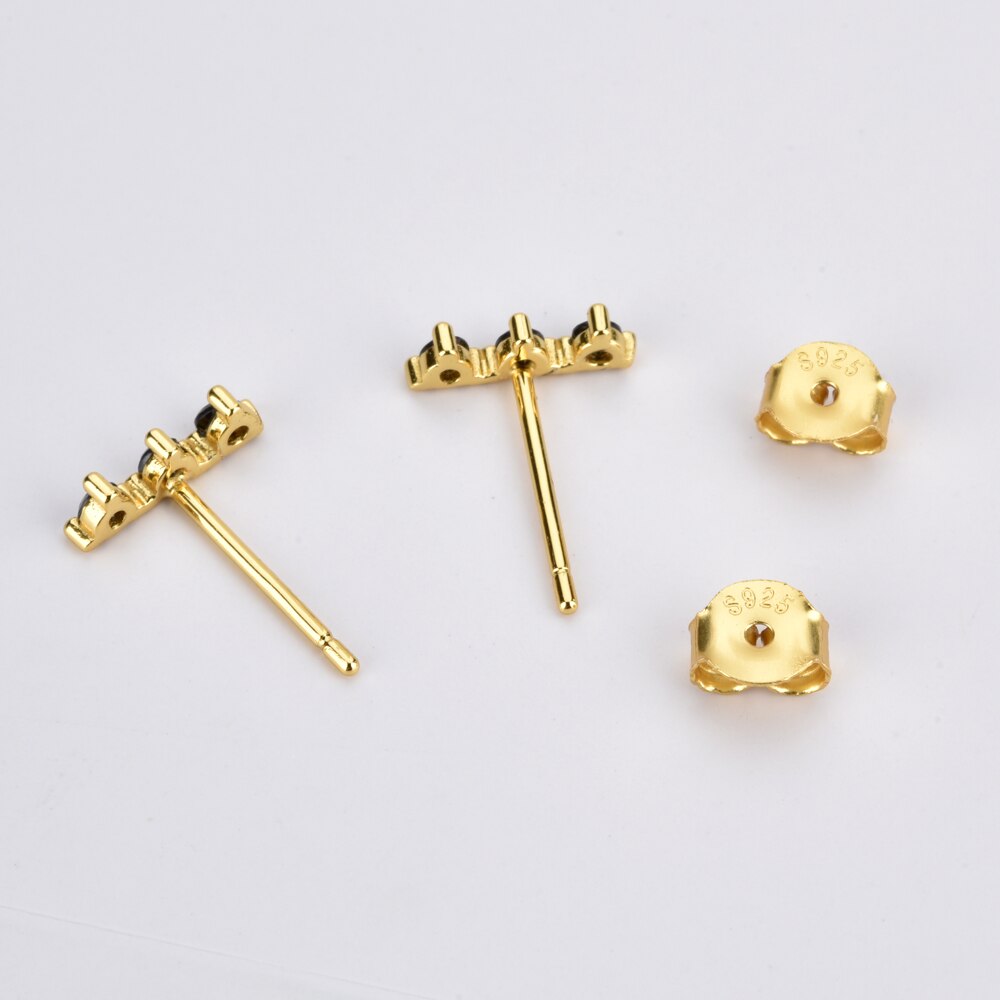 Pendientes Aguamarina Minis Oro