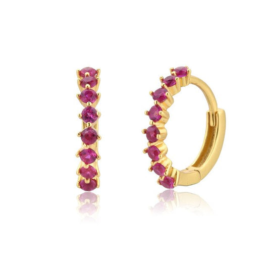 Aros Iria Pink Oro