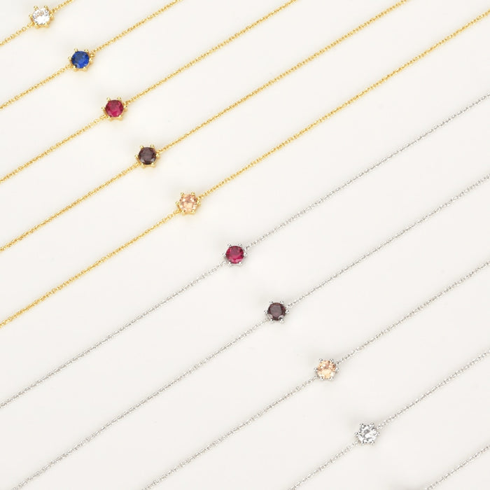 Collar Rodolita Cira Plata