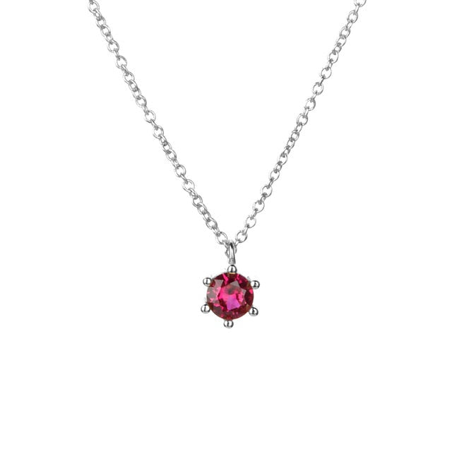 Collar Pink Cira Plata