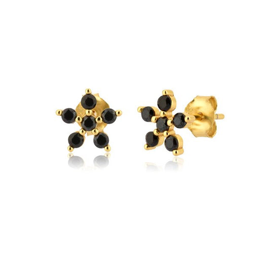 Pendientes Black Margarita Oro