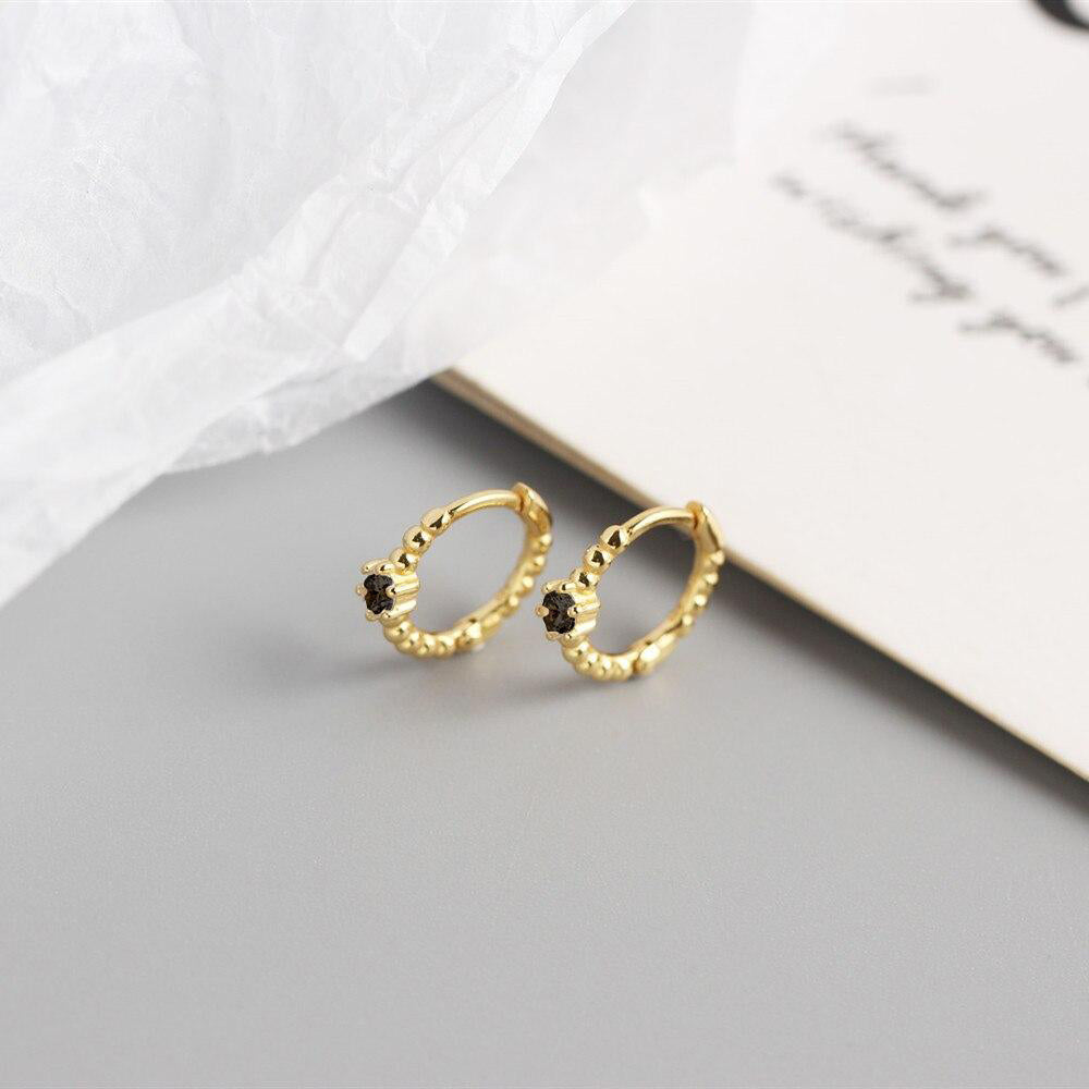 Aros Lis Black Oro