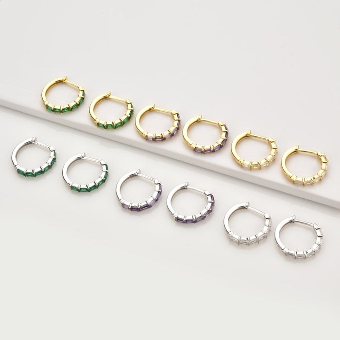 Aros Rin Lila Plata